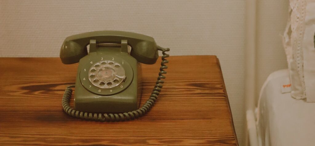 Régi vezetékes telefon